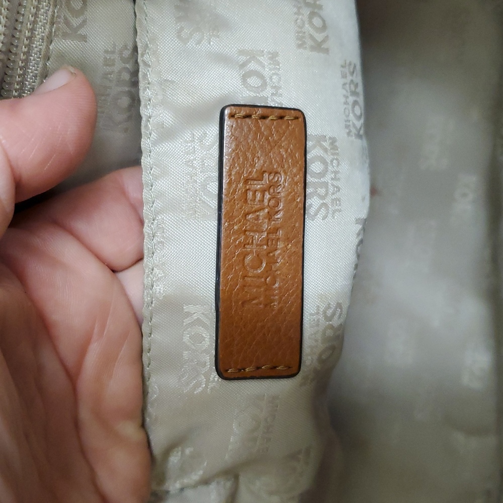 Michael Kors Two-Tone Satchel in Brown and Tan With Dust Bag - Picture 12 of 16